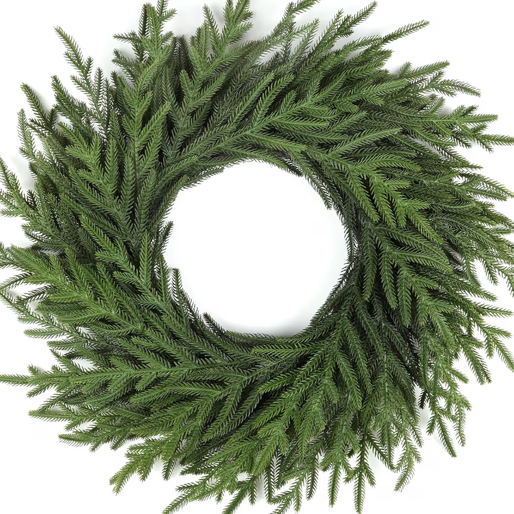 Artgar 26 Inch Pine Wreath - Christmas Wreaths for Front Door - Real Touch Pine Wreath - Large Ar... | Amazon (US)
