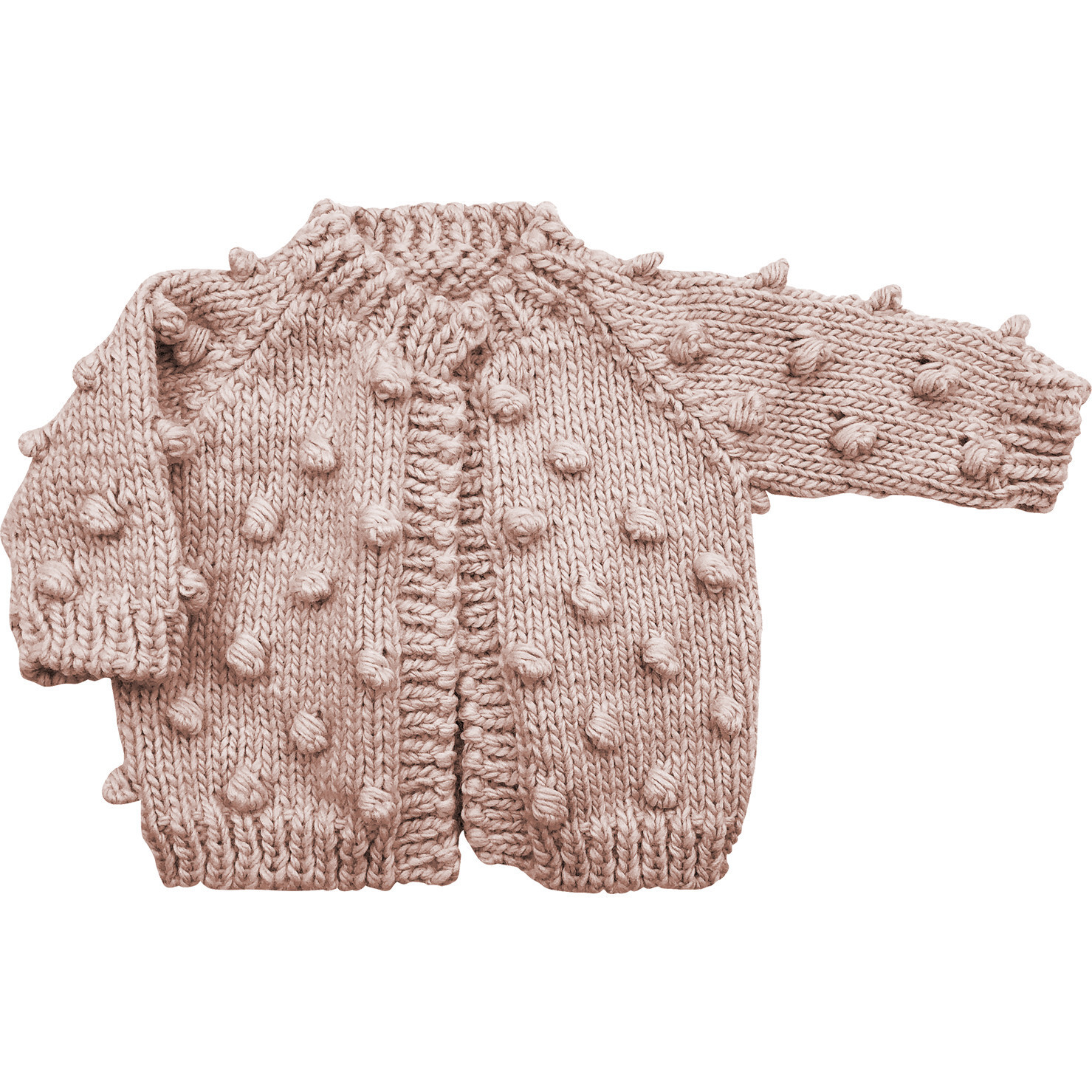 Popcorn Cardigan, Blush | Maisonette