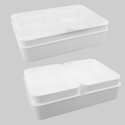 9ct Plastic Drawer Bins White - Bullseye's Playground™ | Target