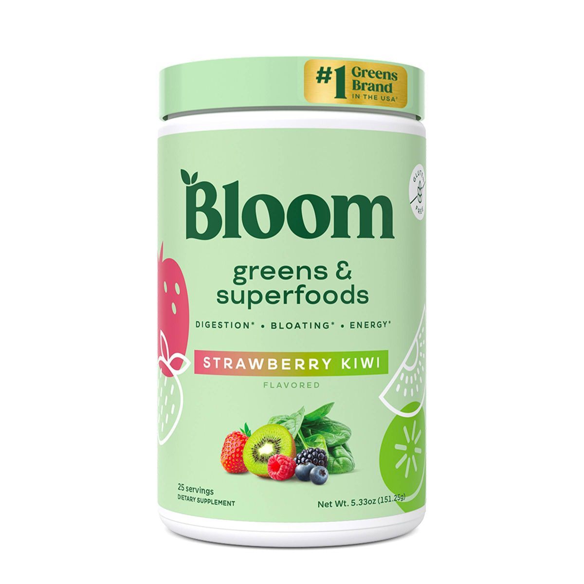 BLOOM NUTRITION Greens and Superfoods Powder - Strawberry Kiwi - 25 ct | Target