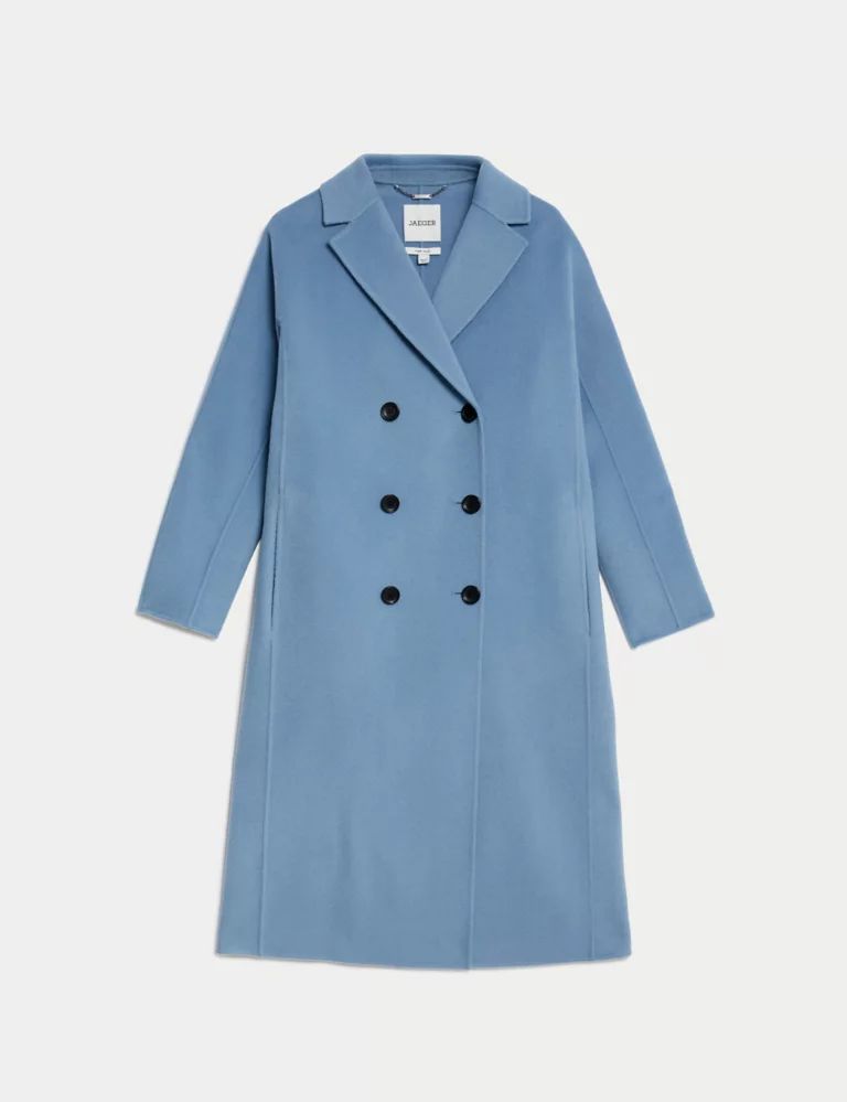 Pure Wool Double Breasted Relaxed Coat | Marks & Spencer (UK)
