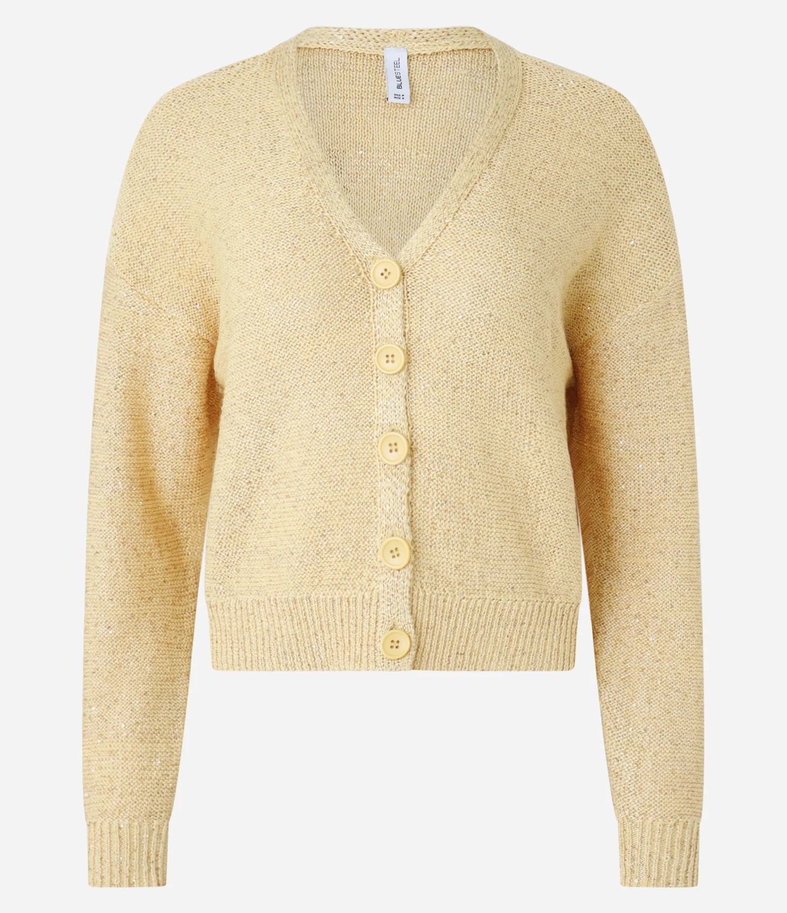 Cardigan em Tricô com Paetês Amarelo - Lojas Renner | Renner (BR)