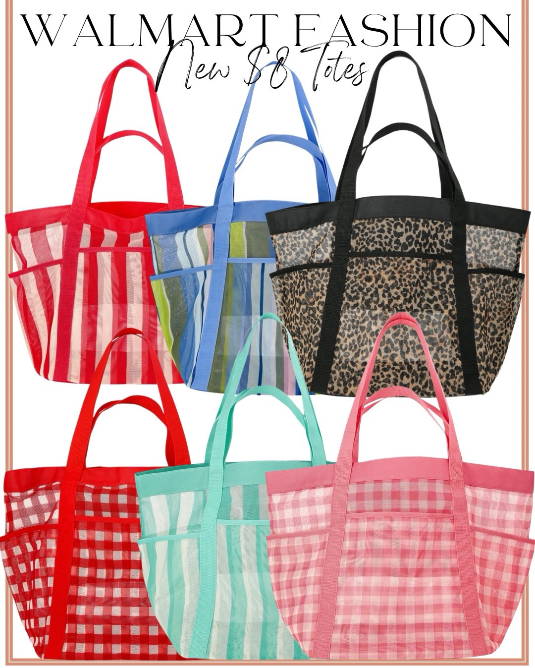 These $8 Walmart totes are SO good 🛍️😍 Affordable, lightweight, and perfect for everyday life. Walmart just dropped the cutest fashion tote bags in fun prints like gingham, stripes, and leopard, and I’m obsessed with every single one.

They’re roomy enough for errands, shopping trips, pool days, beach days, travel, and mom life, plus they’re easy to grab-and-go and wipe clean. The price point is unreal for how cute and functional these are—definitely one of those Walmart finds you’ll want in more than one color 👏

Sharing all the color options in my LTK!

#WalmartFinds #WalmartFashion #WalmartTotes #AffordableFashion #EverydayBags #BeachBag #PoolBag #MomLifeEssentials #SpringAccessories #LTKFinds #Under10Finds