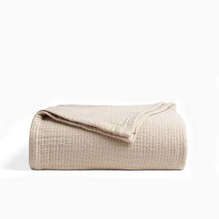 Truly Soft Matelassé Organic Cotton Twin XL Blanket in Taupe BK3303TPTX-4512 - The Home Depot | The Home Depot