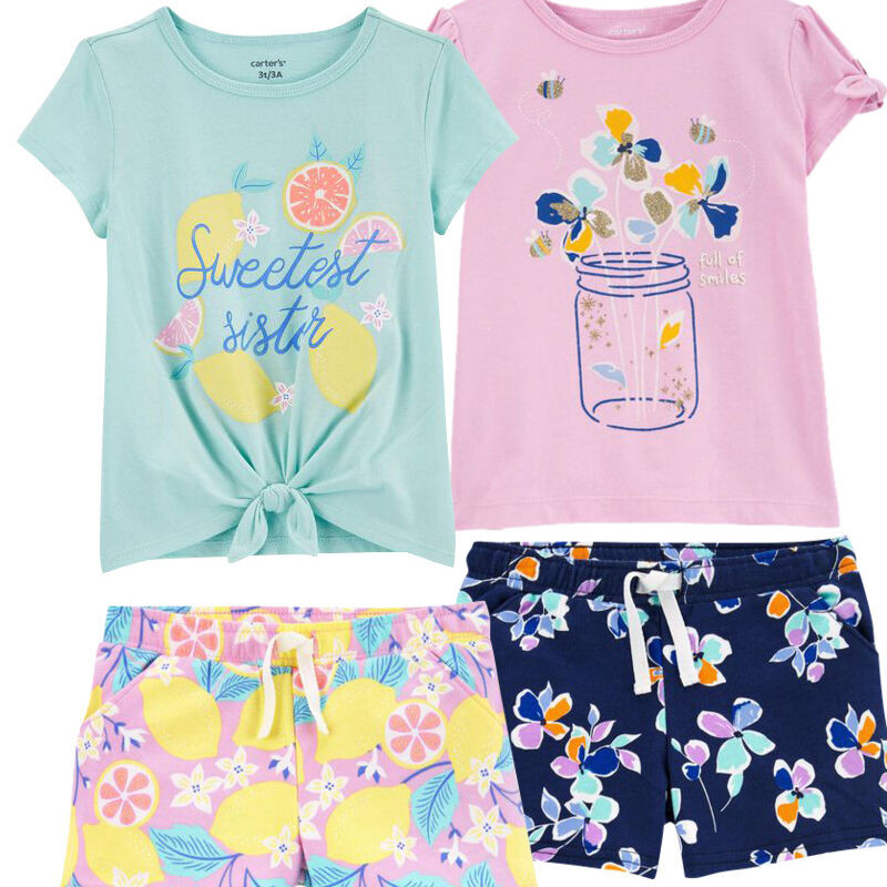 4-Piece Tees & Shorts Set | Carter's