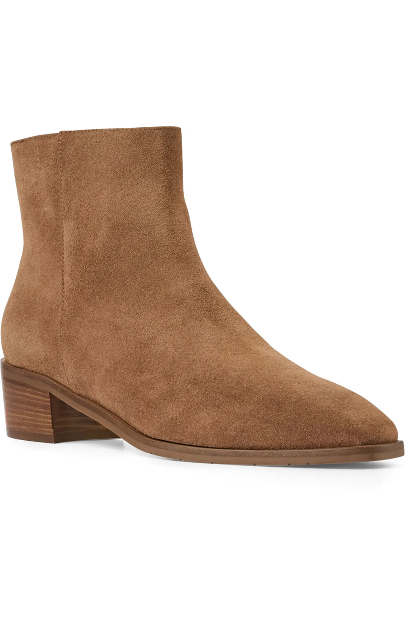 Reeta Luxe Weatherproof Suede Bootie (Women) | Nordstrom