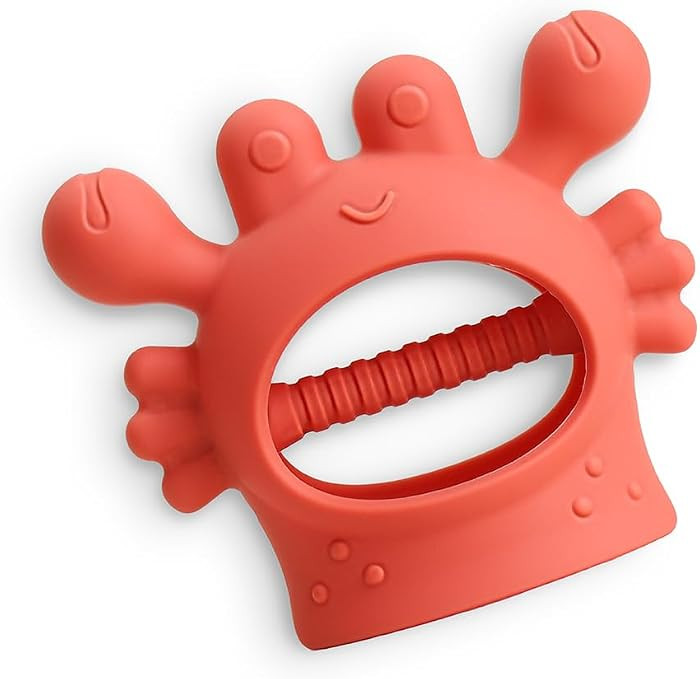 Itzy Ritzy Bitzy Grip Hand Teether - Silicone Teether for Babies - Developmental Teething Toy wit... | Amazon (US)
