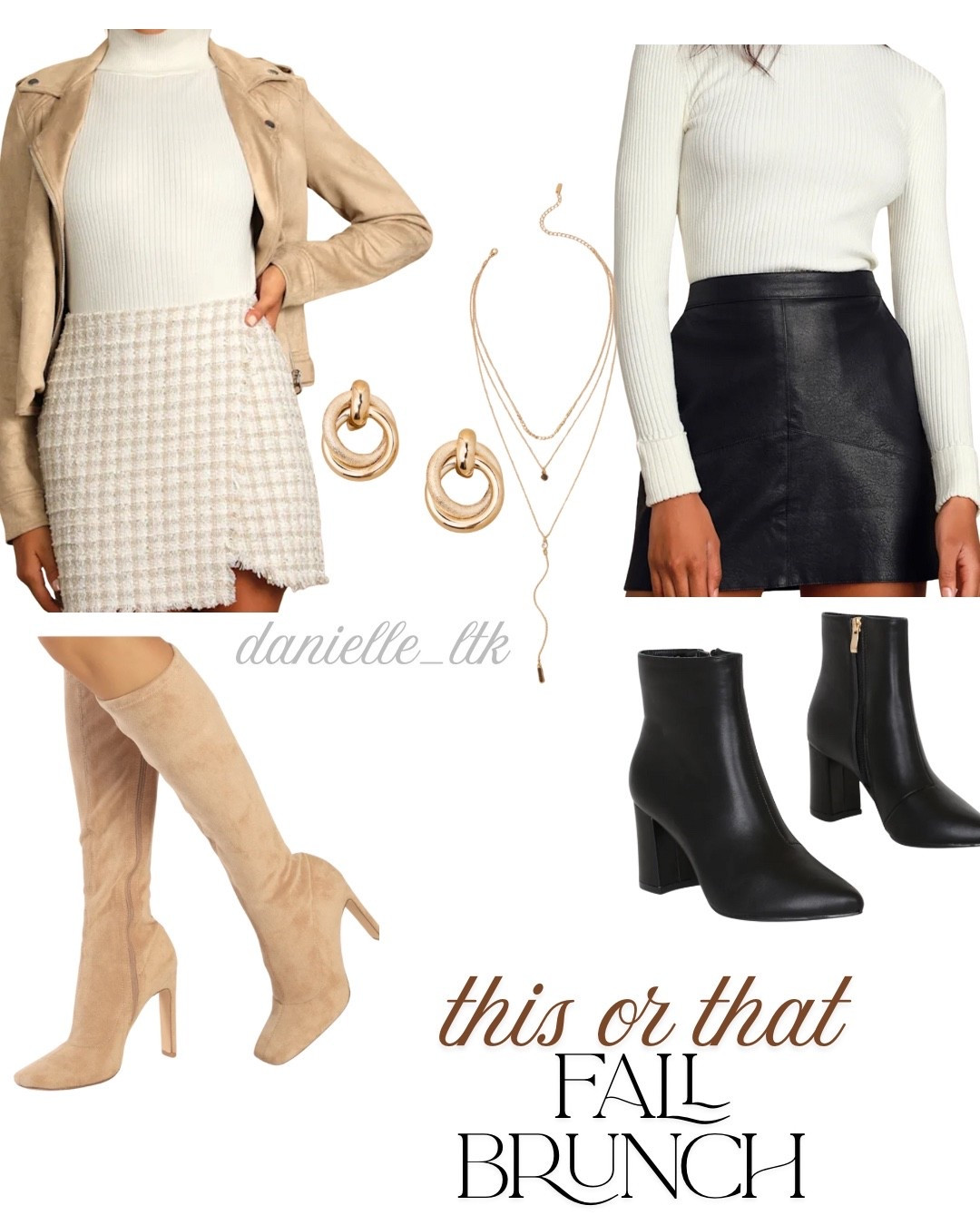 This or that for Sunday brunch with the girl in the city! Which one would you choose everything is linked the product  except for cream moto jacket is sold out

#LTKFindsUnder50 #LTKStyleTip #LTKFindsUnder100