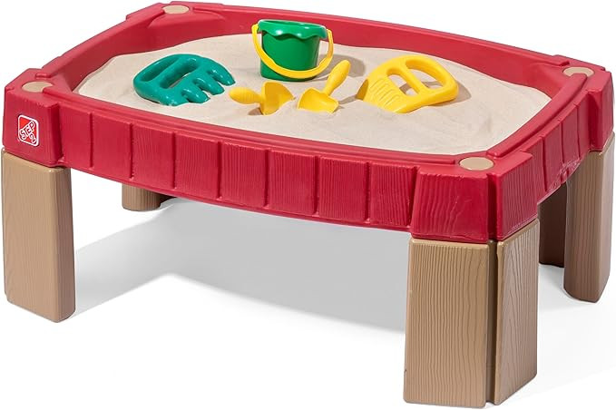 Step2 Naturally Playful Sand Table, Kids Sand Activity Sensory Table, 5 Piece Accessory Kit, Todd... | Amazon (US)