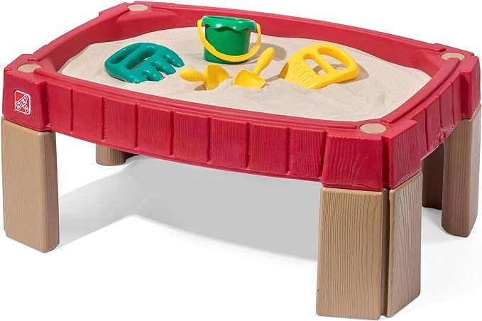 Step2 Naturally Playful Sand Table, Kids Sand Activity Sensory Table, 5 Piece Accessory Kit, Todd... | Amazon (US)