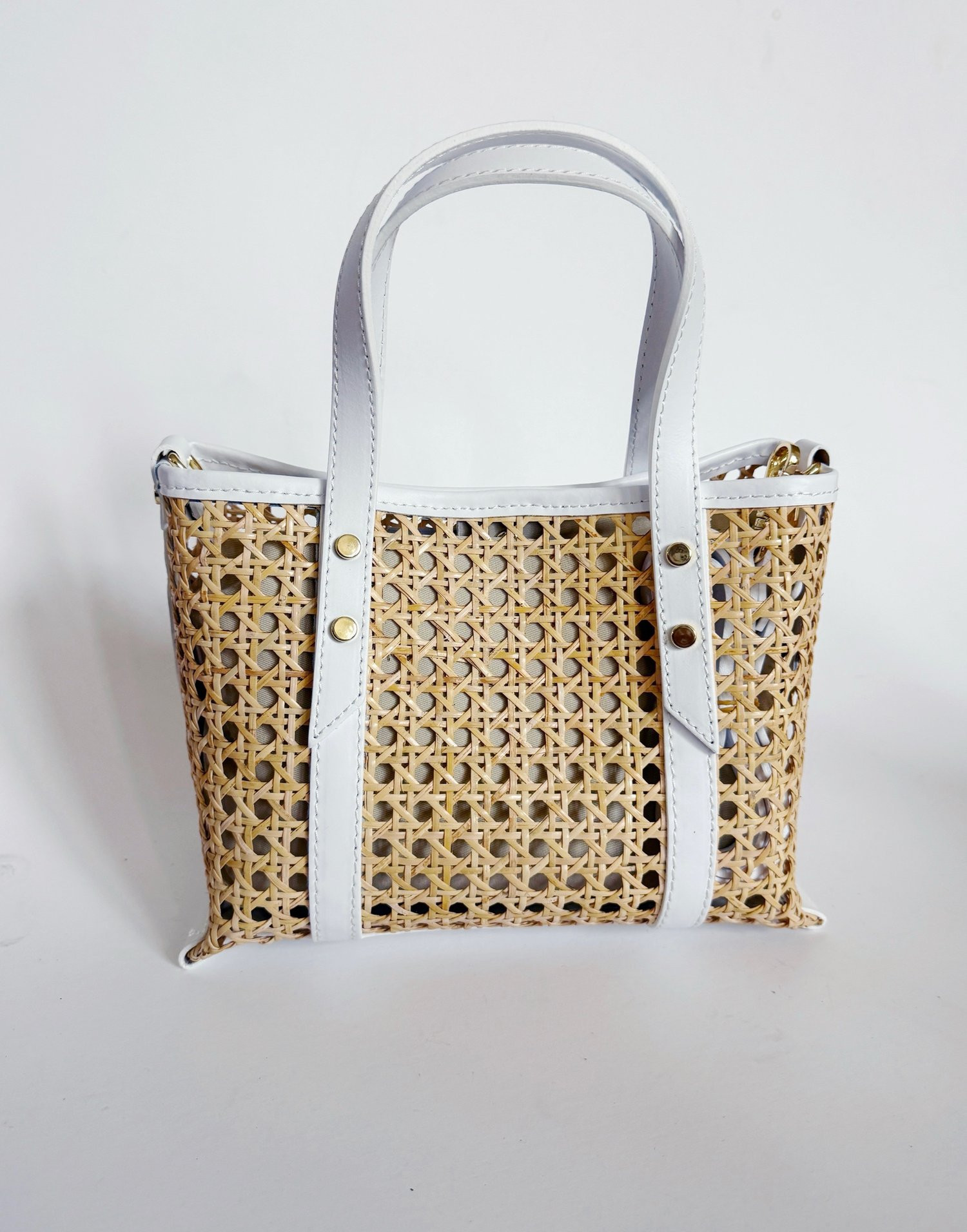 Cane Wicker Mini Market Tote — COLORES COLLECTIVE | Colores Collective