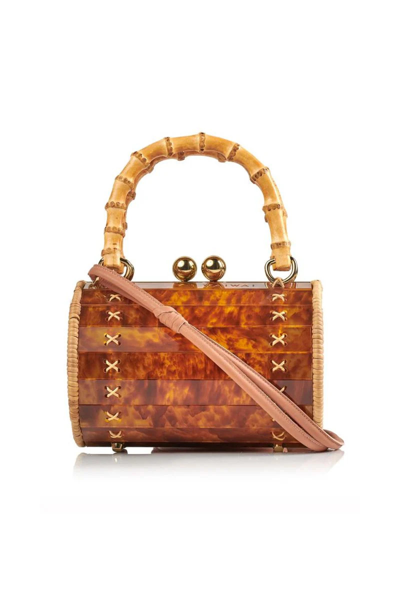 ALIX BAMBU BAG IN TURTLE | Waiwai Rio | CULT MIA | CULT MIA UK LTD