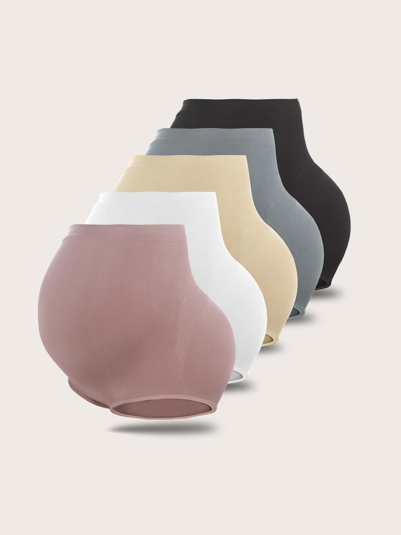 Maternity 5pack Solid Ribbed Knit Panty | SHEIN
