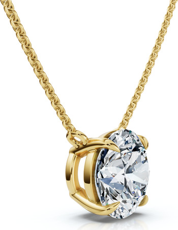 1Ct Floating Solitaire Diamond Pendant 14k Gold Women's 18" Necklace Lab Grown | Nordstrom