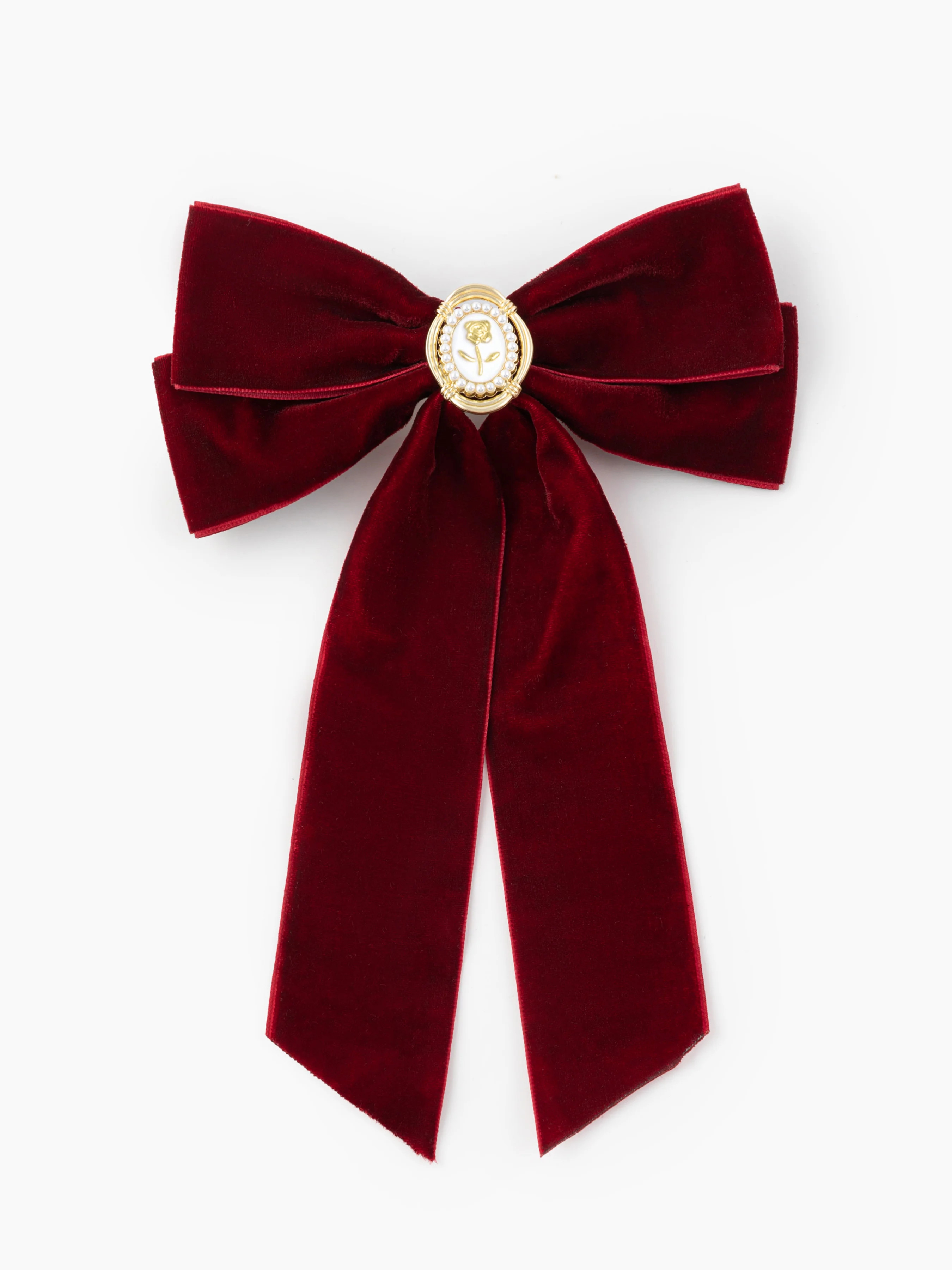 Velluto rosa distintivo Decor Bowknot capelli clip | Cider