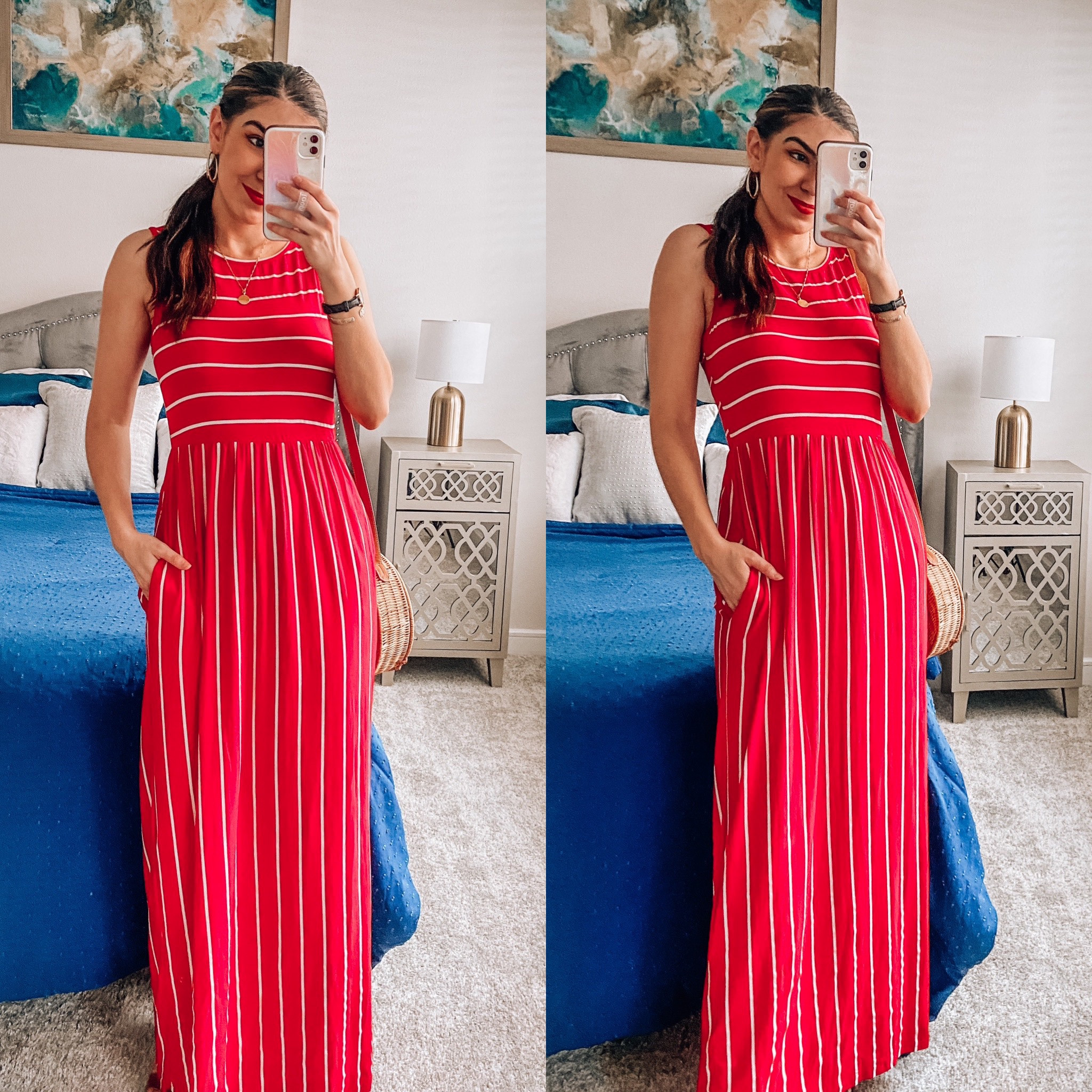 Perfect dress for the Fourth of July weekend. It’s an elevated causal dress great with sneakers or sandals. It’s so comfy and flattering on and fits true to size. Wearing size small. Has pockets ❤️

Amazon Fashion 


#LTKunder50 #LTKtravel #LTKFind
