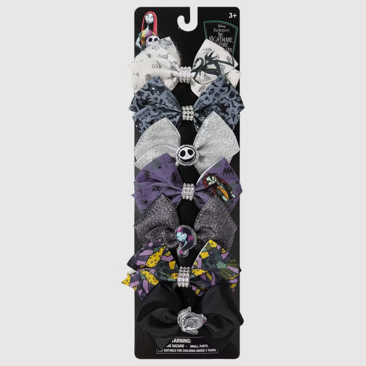 Girls' Disney 7pk Nightmare Before Christmas Hair Bow Set | Target