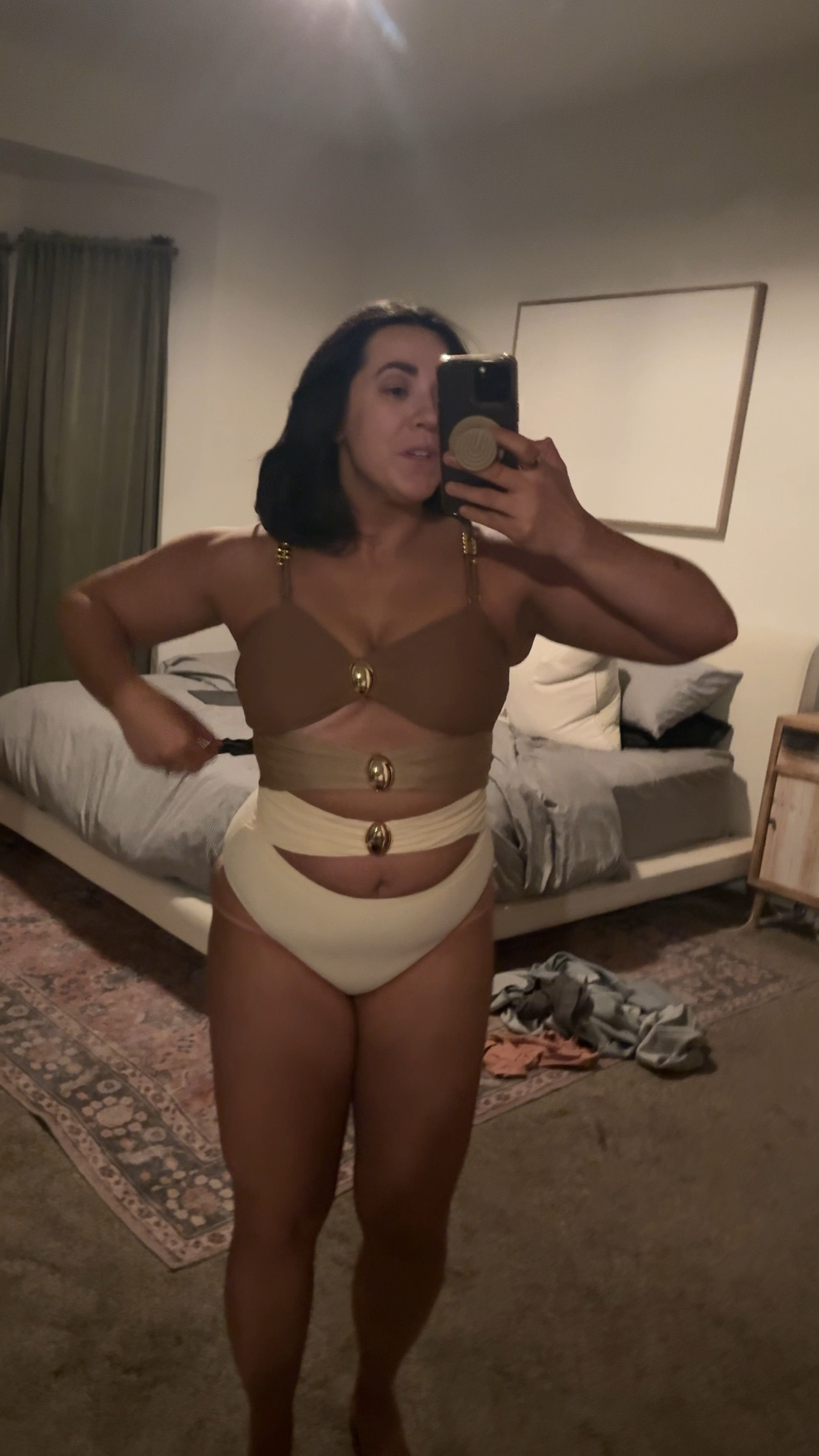 One piece swimsuit! Wearing a M, it’s cheeky to medium butt coverage. Mom bod, Mexico swimsuit. 

#LTKTravel #LTKSwim #LTKMidsize