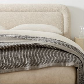 Two-Tone Cotton Linen Blanket | West Elm (US)