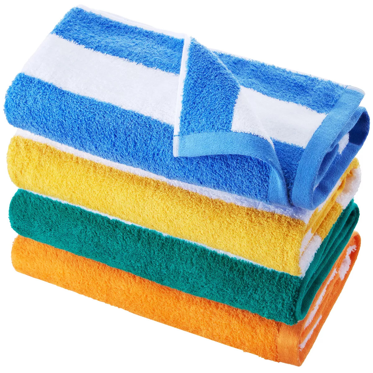 VEVOR Beach Towel, 4 Pack Oversized Beach Towels, 30 x 60 in Cabana Striped Large Pool Towel, 100... | Target