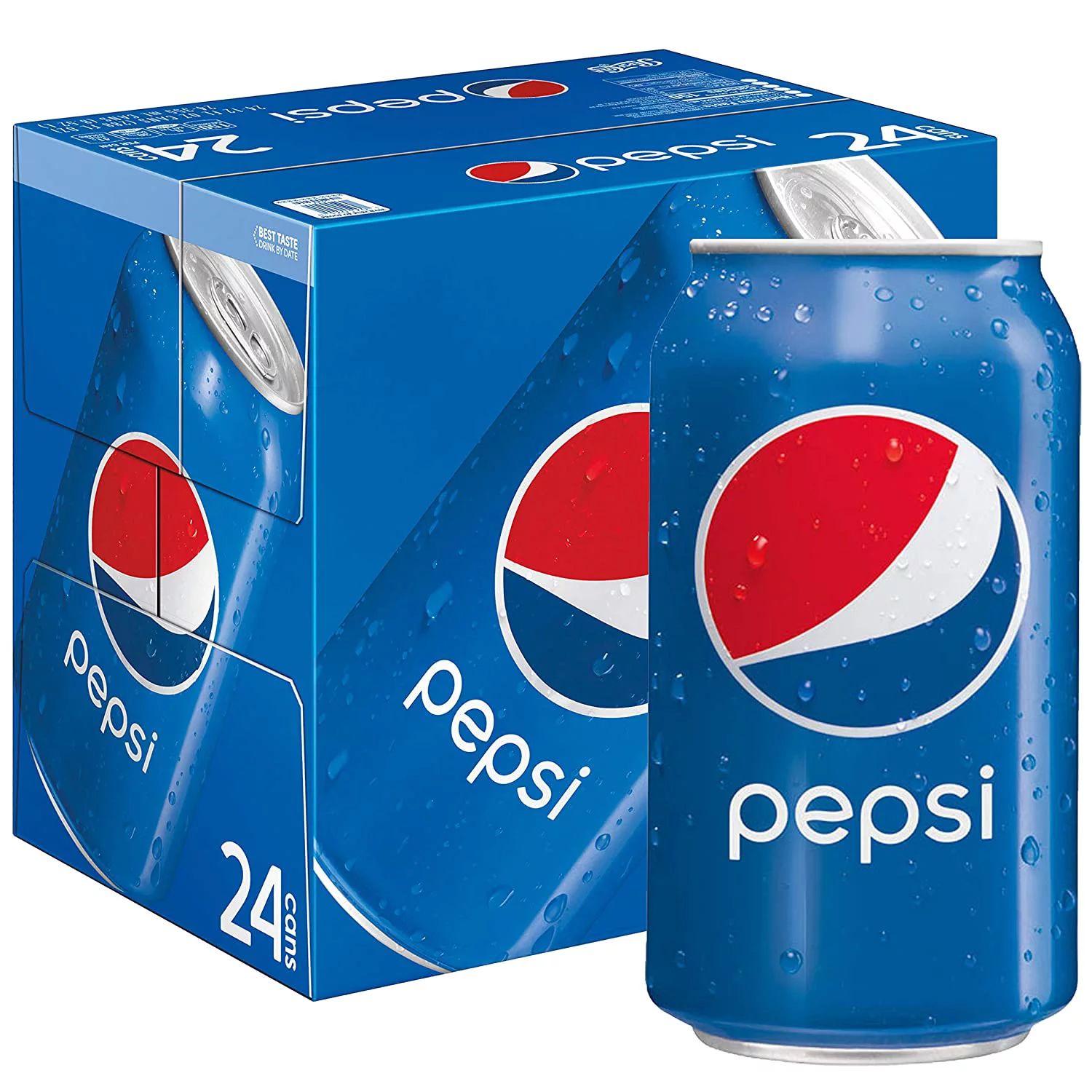 Pepsi Cola Soda Pop, 12 oz Cans, 24 Pack - Walmart.com | Walmart (US)