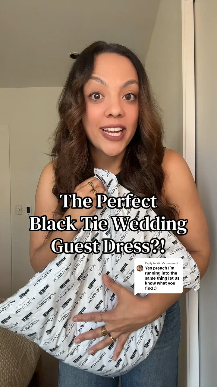 Black tie wedding guest dress!

-Black beaded fitted maxi dress, I have a size US 10.

#LTKdresses #LTKpartywear #LTKwedding