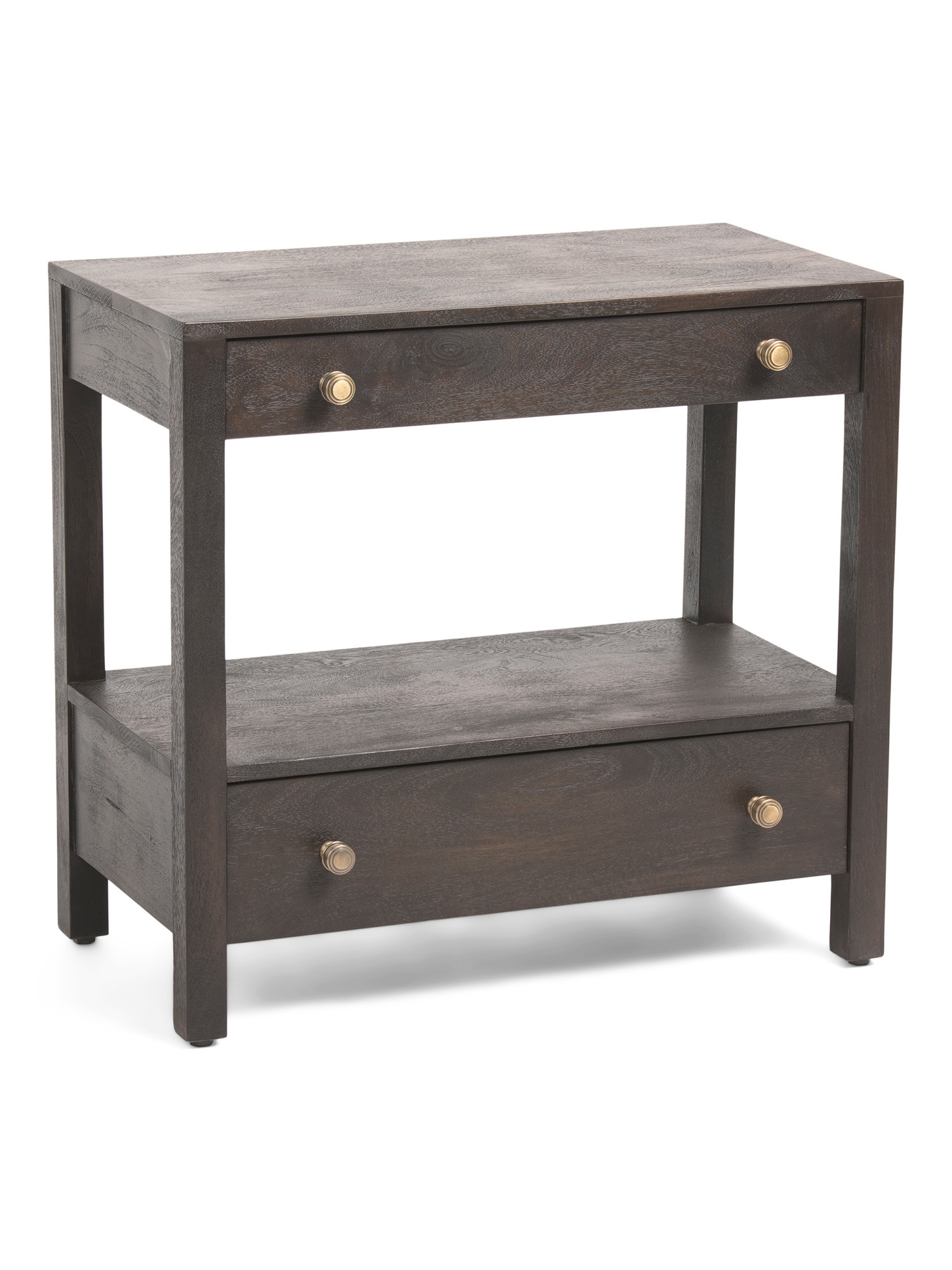 26x28x15 Solid Wood 2 Drawer Myra Nightstand | TJ Maxx