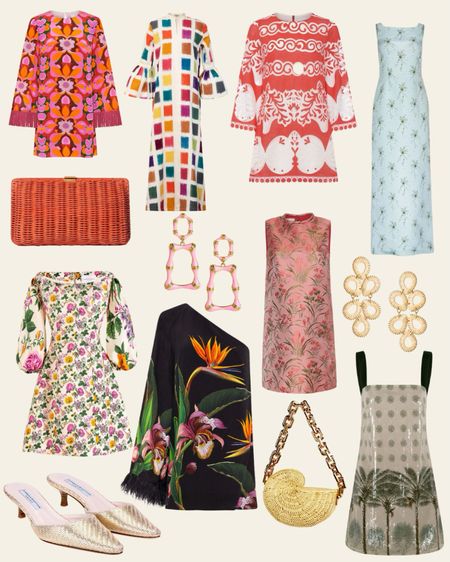 Palm Royale / Slim Aaron’s-inspired dresses, earrings, handbags, and shoes. Palm Beach and Palm Springs 1960s vintage fashion.

#LTKparties #LTKitbag #LTKstyletip