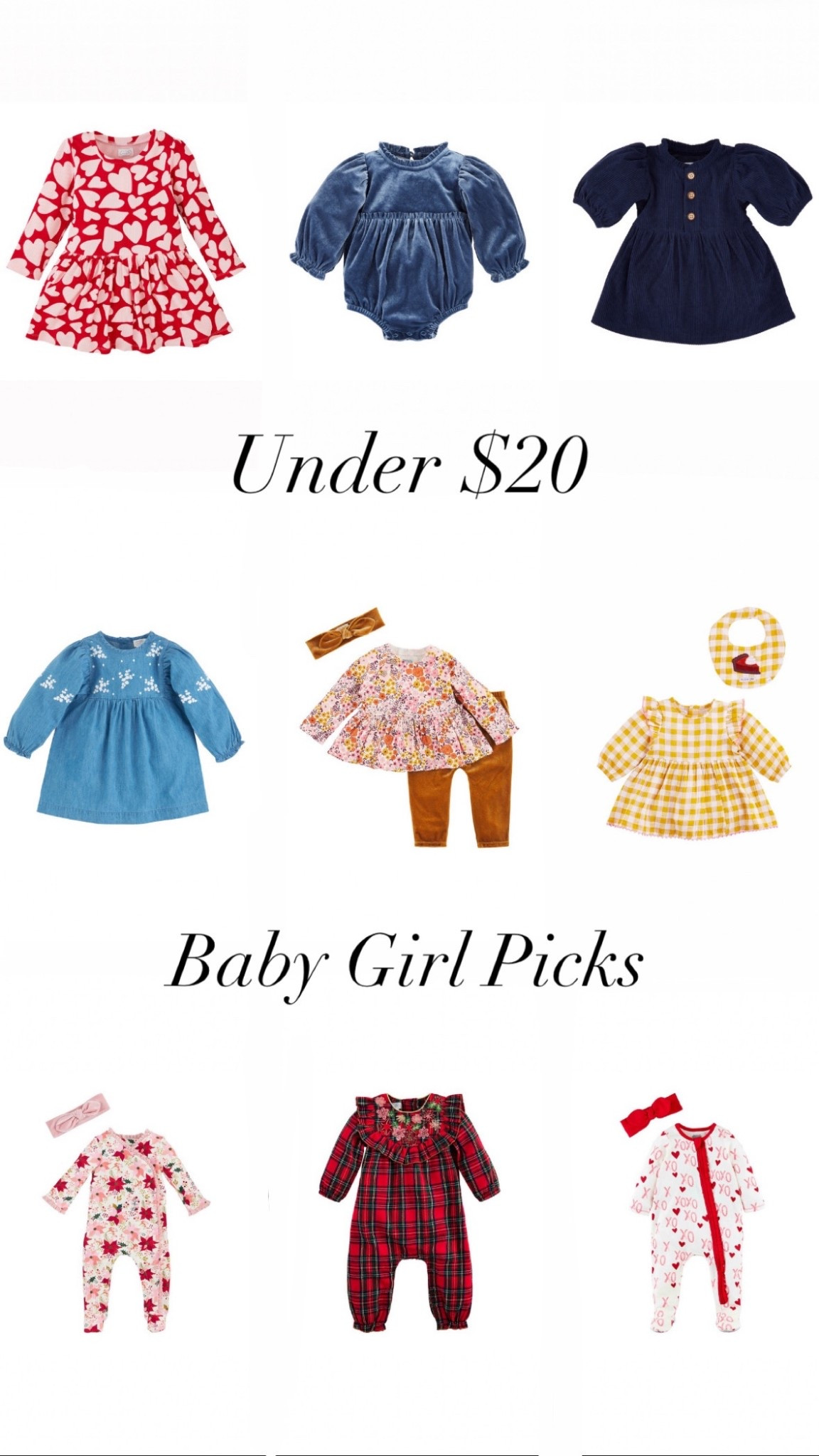 Picked up the first 3 and already had the denim dress for my daughter, great options for the holiday season!