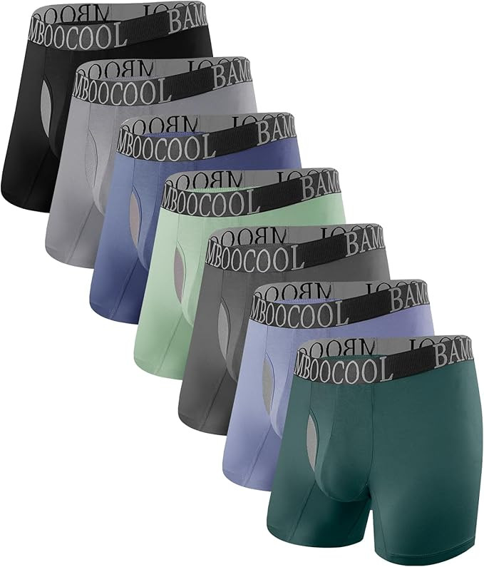 BAMBOO COOL Men's Ultra Breathable Underwear Mesh Boxer Briefs with Lightwight Wasitband,No Ride ... | Amazon (US)
