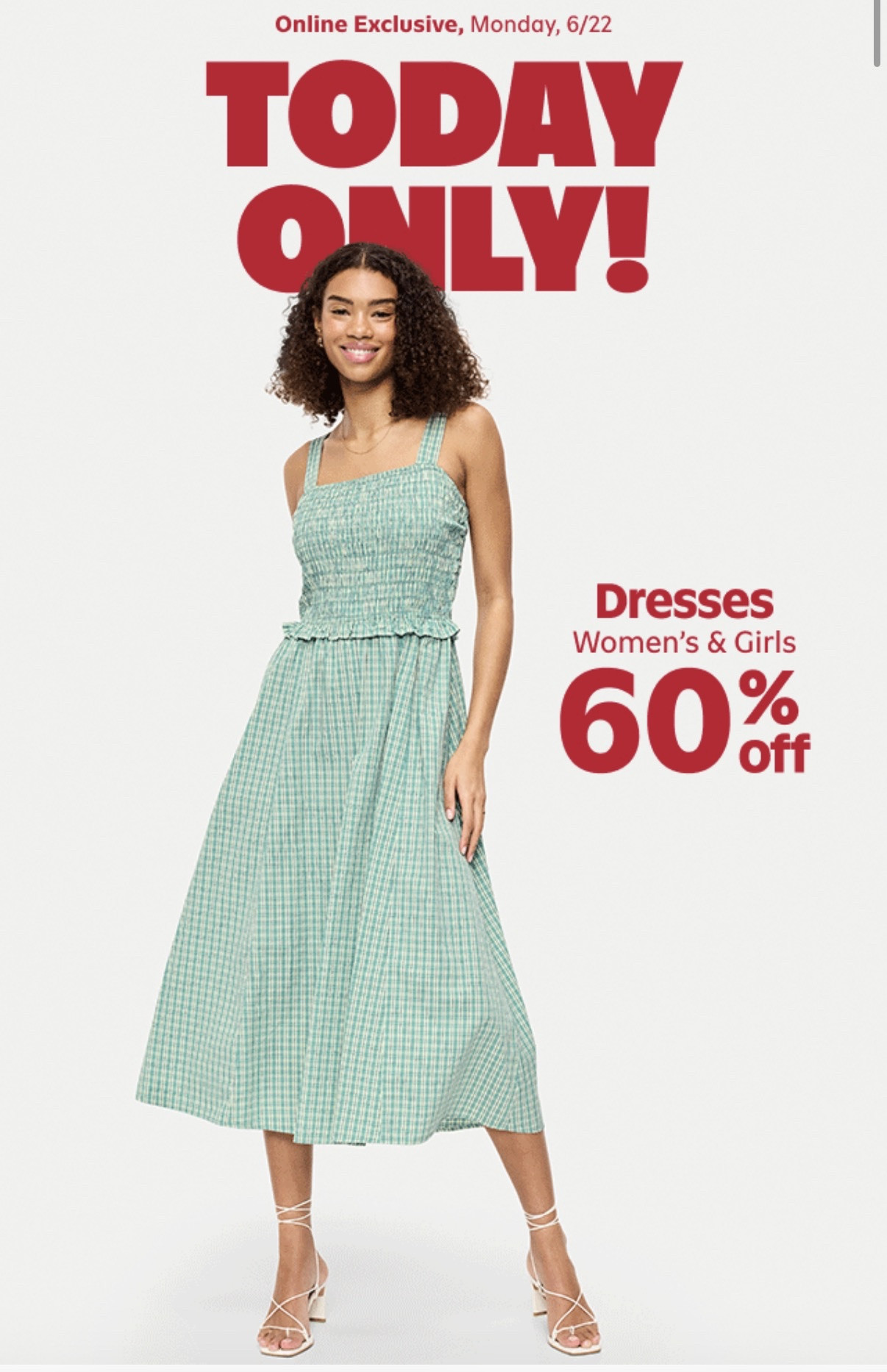 Dresses are 60% off at Old Navy TODAY ONLY!! 😍👗

Baby, this is your sign to grab those summer dresses you’ve been eyeing. From casual everyday styles to vacation ready looks, the deals are TOO good to pass up.

Shop all my favorite Old Navy dresses on my LTK.

#ShoppingWithPriiincesss #OldNavy #OldNavySale #DressSale #SummerDresses #LTKDeals #LTKFashion #AffordableFashion #SummerStyle #VacationLooks #StyleFinds #FashionFavorites #SummerWardrobe #AtlantaMom #Atlantamom #Atlantabloggers #Atlantablogger #AtlantaCreator #Atlantacontentcreators #Atlantacontentcreator

#LTKSaleAlert #LTKTravel #LTKSeasonal