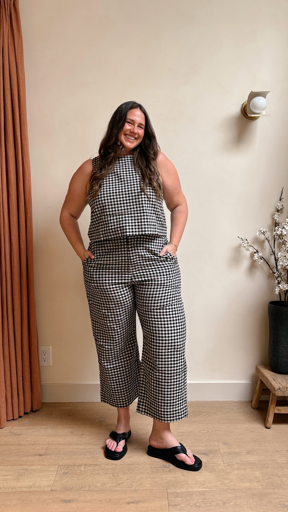 I’m the size XL in the top and size 18 in the pants (they run small imo!) 

#LTKootd #LTKMidsize #LTKSaleAlert