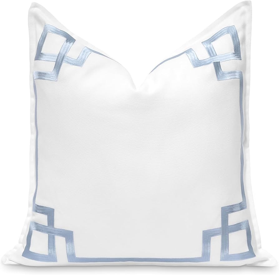 Hofdeco Premium Coastal Patio Indoor Outdoor Throw Pillow Cover Only, 20"x20" Water Repellent for... | Amazon (US)