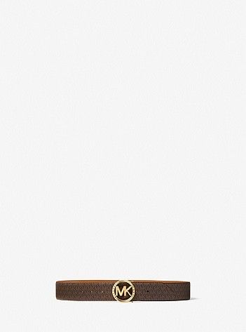 Reversible Logo and Leather Belt | Michael Kors US