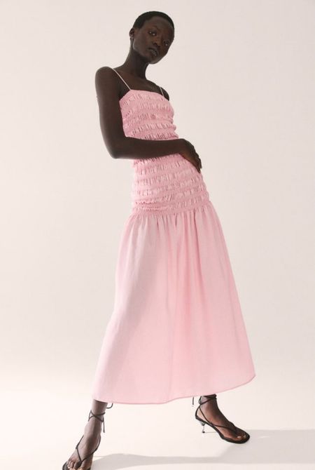 Love this under $50 new arrival! 

Pink dress affordable fashion smocked dress 

#LTKSeasonal #LTKFindsUnder50 #LTKOver40