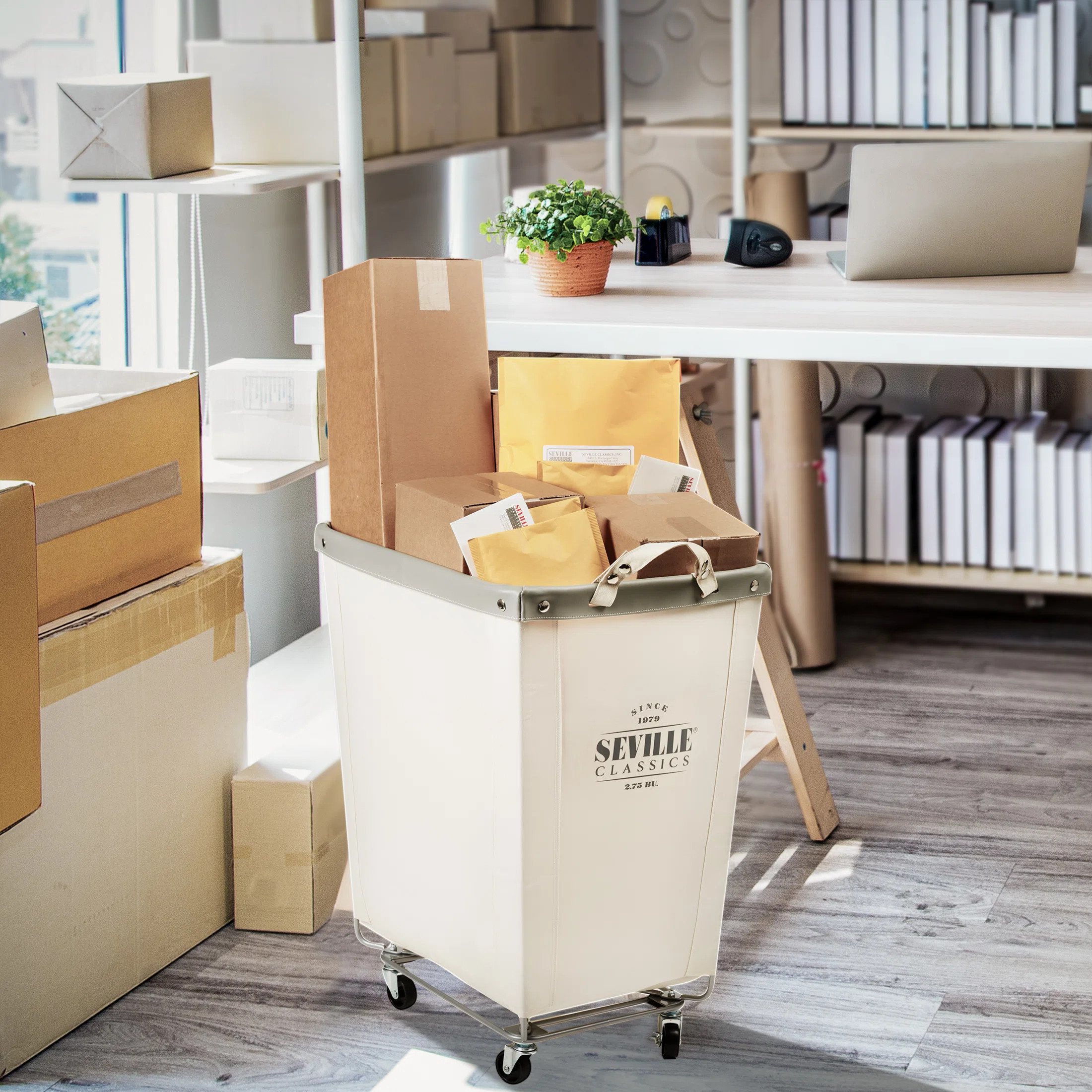 Rolling Commercial Laundry Hamper | Wayfair North America