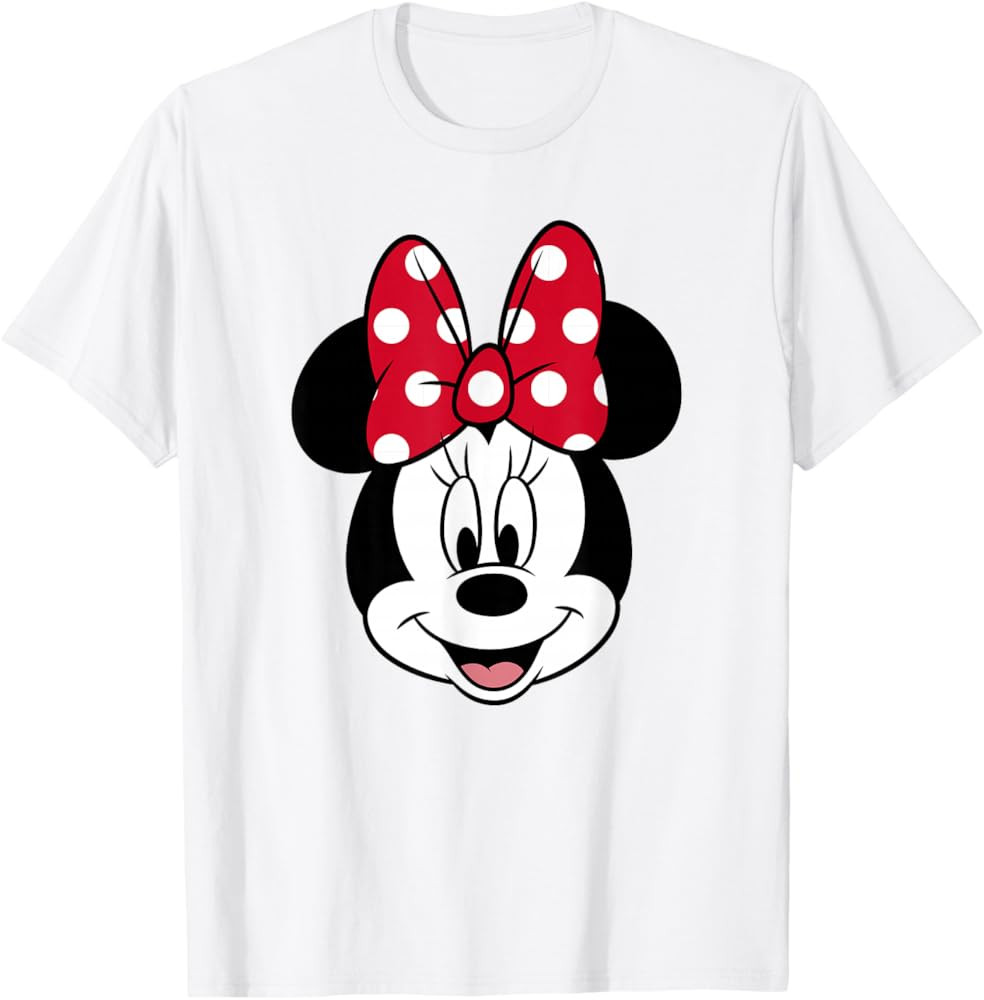Disney Minnie Mouse Pretty Face Classic Logo T-Shirt | Amazon (US)