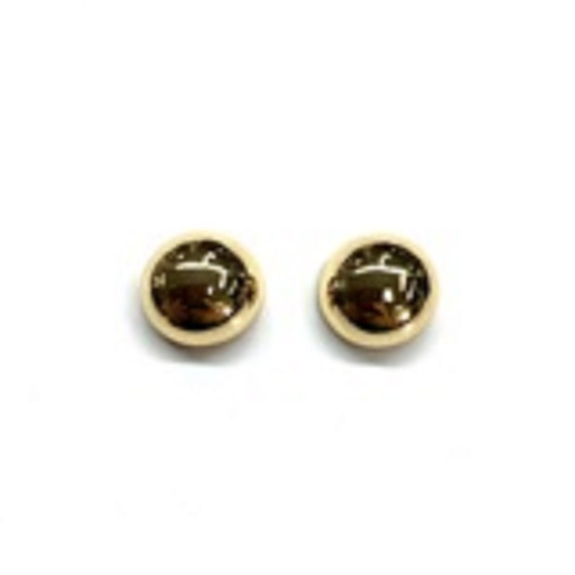 Time and Tru Goldtone Dome Button Stud Earring, 1 Pair | Walmart (US)
