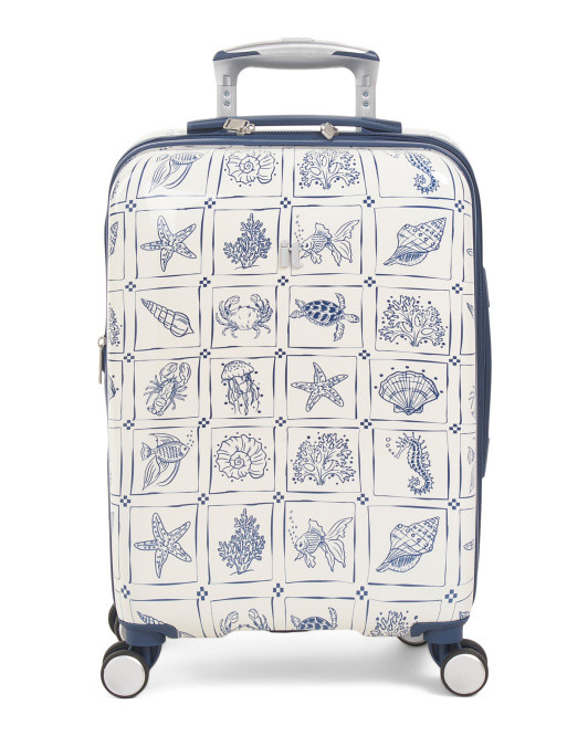 22in Sealife Stamps Carry-on Spinner | TJ Maxx