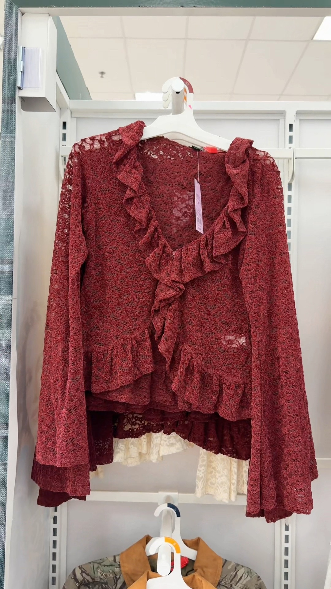 Is this not the prettiest lace top?! 

#LTKSeasonal #LTKFindsUnder50 #LTKHoliday