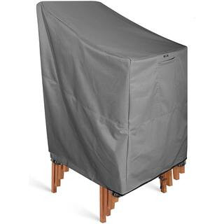 Outdoor Stackable Stack Chair Cover - Grey | The Home Depot