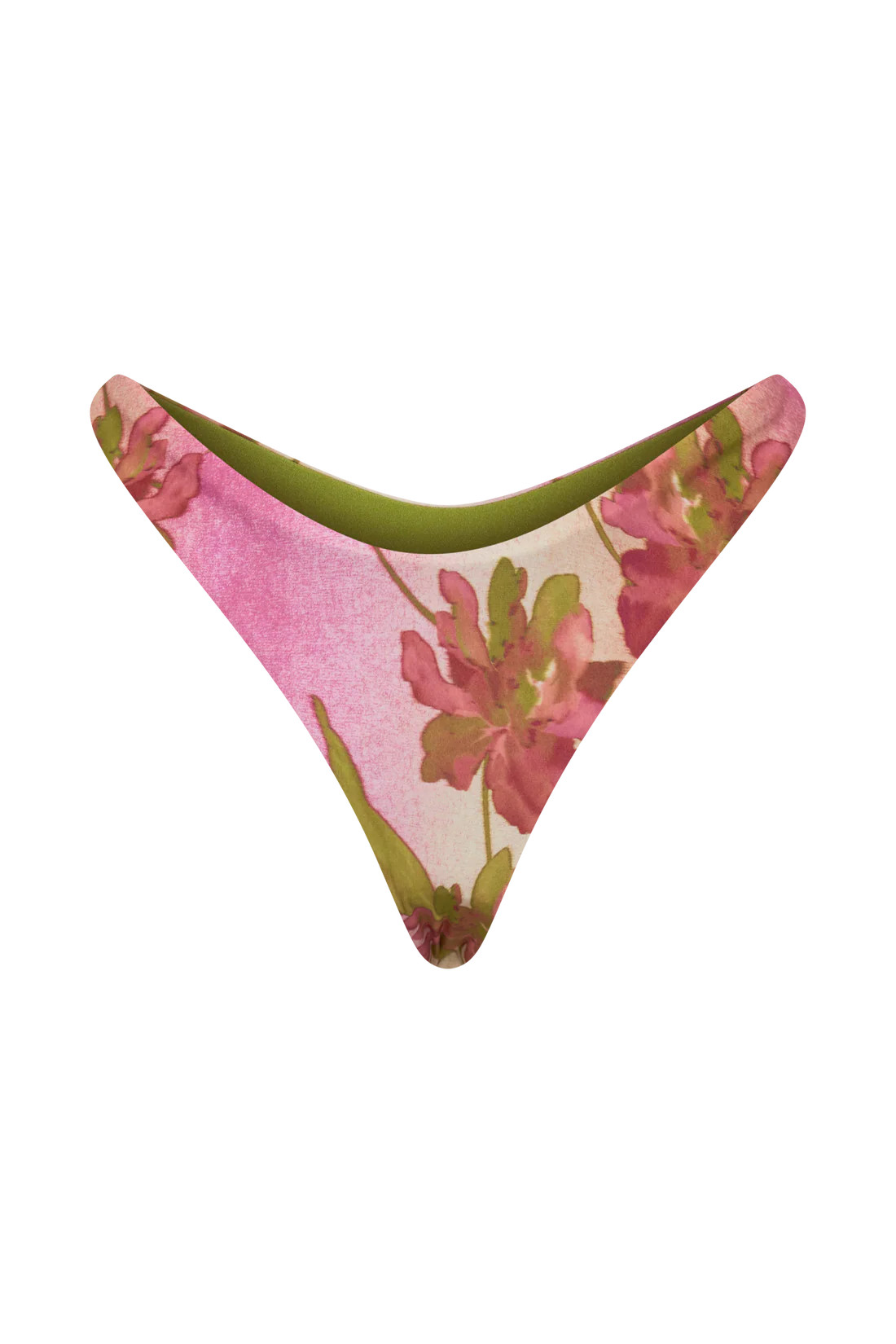 Clover Brazilian Bikini Bottom - Camellia Flower Print | MESHKI US