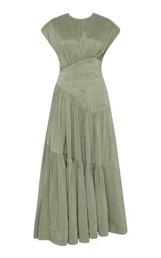 Reflection Tiered Linen-Blend Maxi Dress | Moda Operandi (Global)