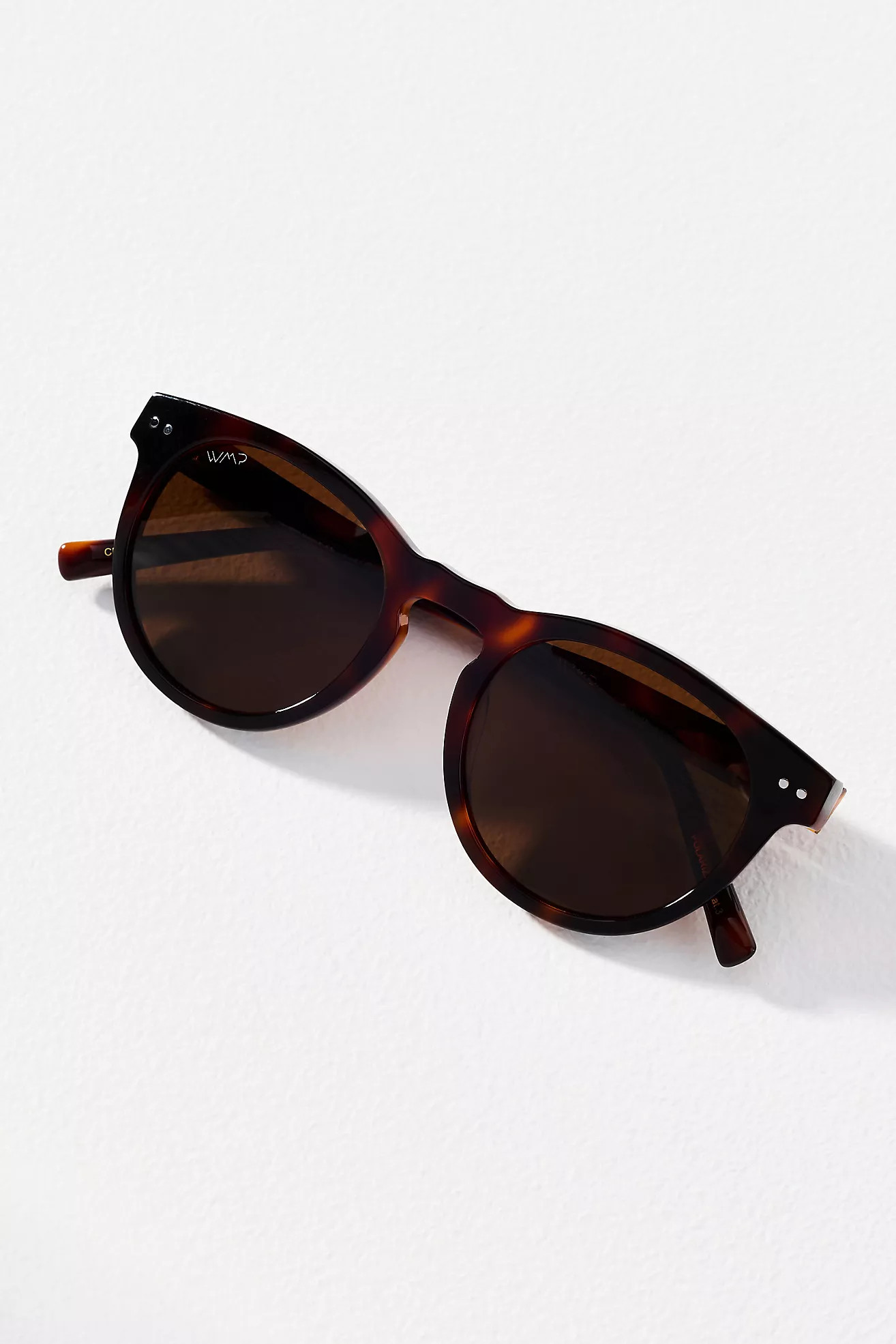 WMP Eyewear Tate Circle Tortoiseshell Sunglasses | Anthropologie (US)
