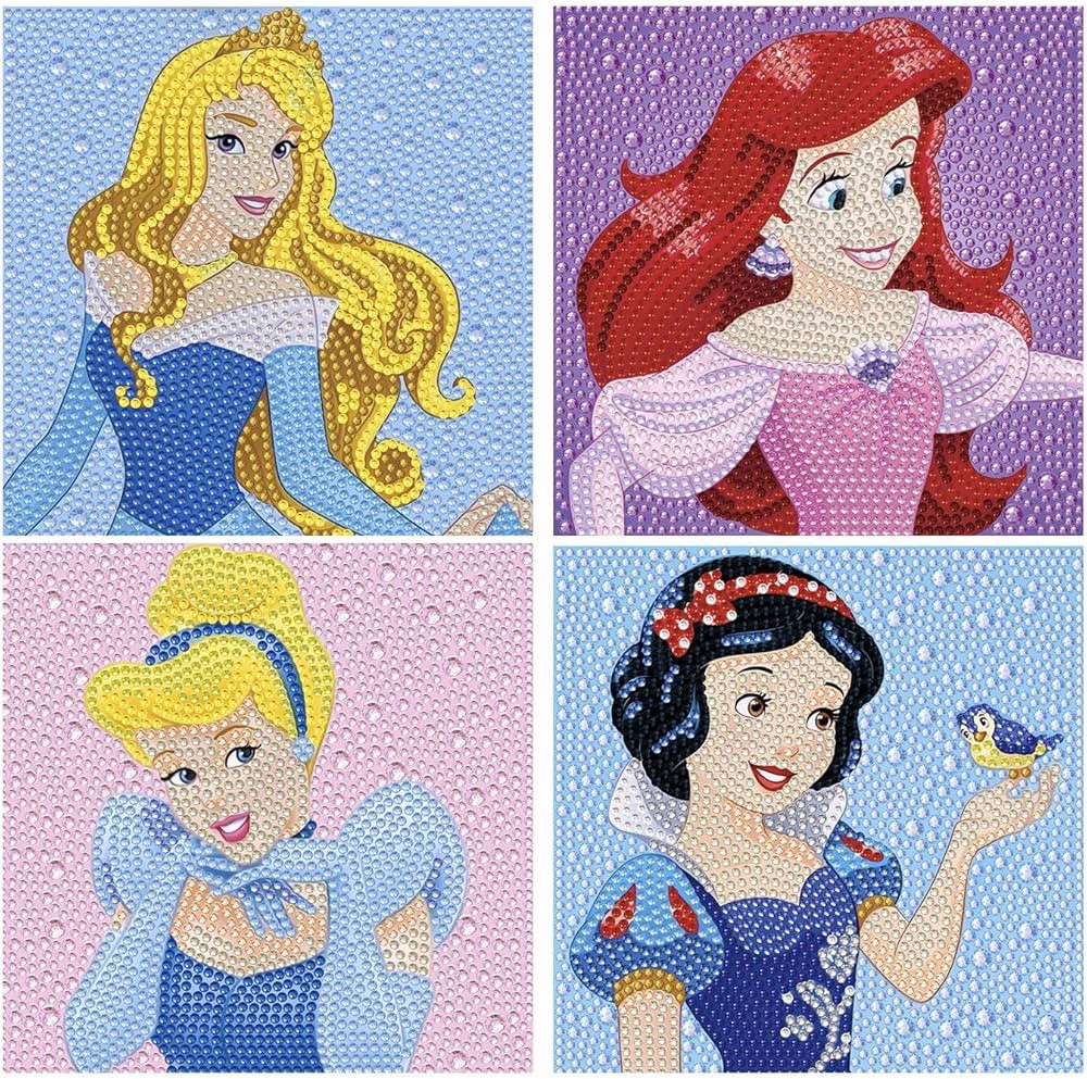 YSUNETER Diamond Painting Kits for Kids Beginner - 4 Pack DIY 5D Full Drill Diamond Art Kits for ... | Amazon (US)