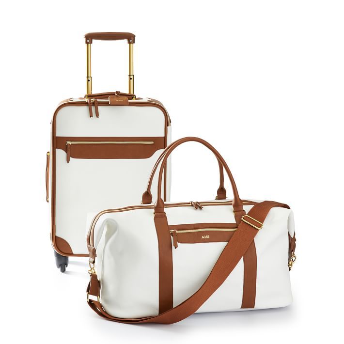 Concourse Vegan Leather Carry-On Luggage and Weekender Set | Mark and Graham