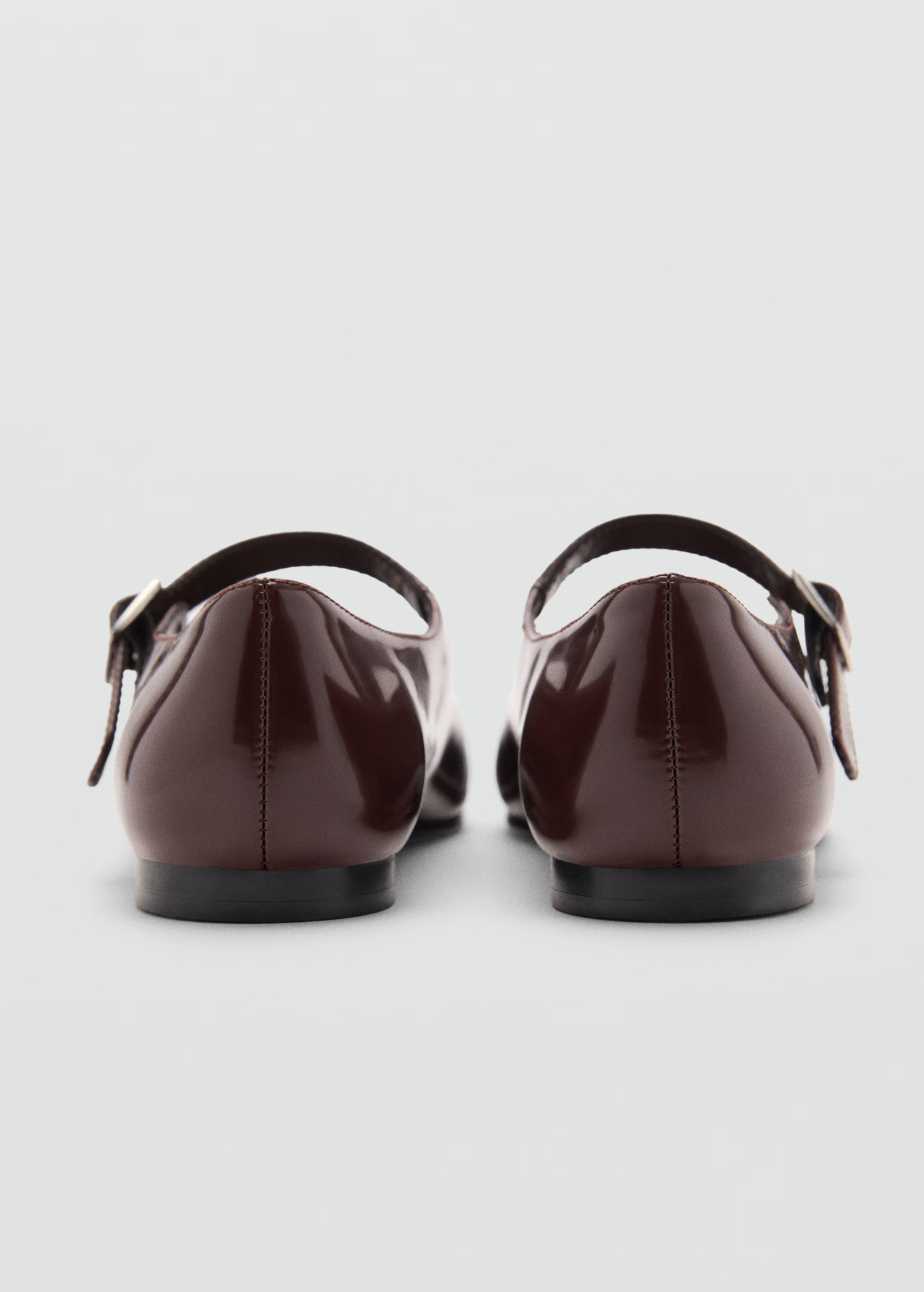 Patent leather-effect ballet flats - Women | MANGO Canada | Mango Canada