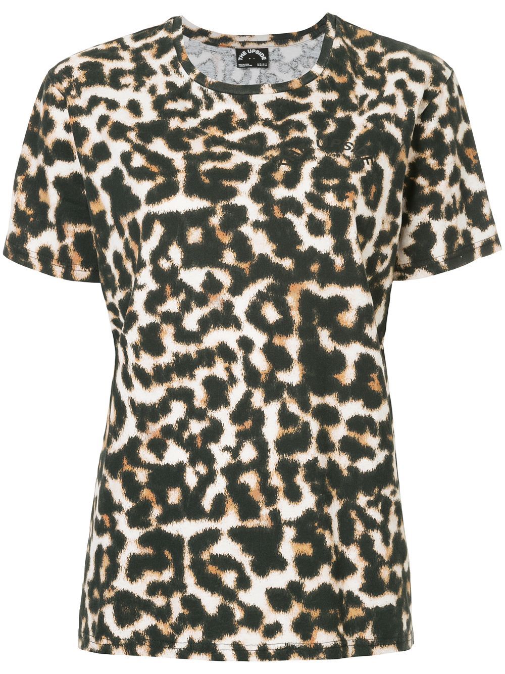 The Upside leopard print T-shirt - Black | FarFetch US