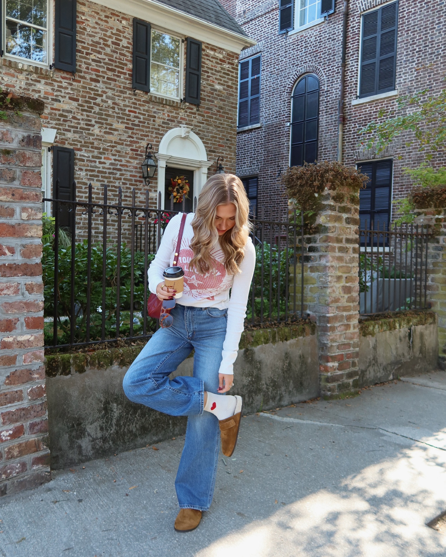Love this outfit! 

Fall Outfit 
Clogs 
Denim 
Jeans 
Moreewithmo 

#LTKSeasonal #LTKShoeCrush #LTKOver40