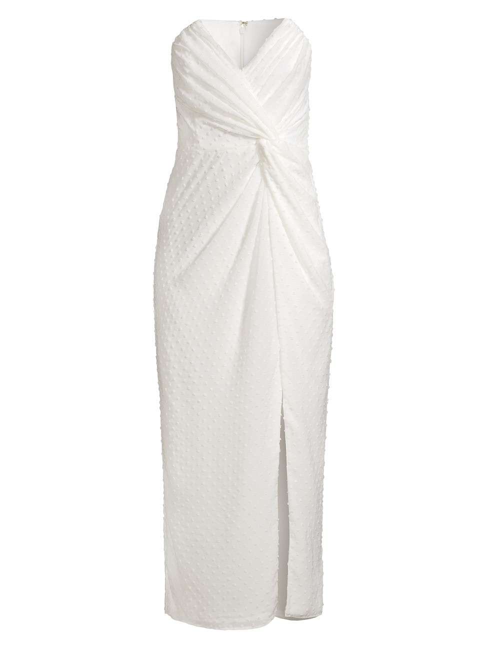 Women's Come On Home Twisted Strapless Midi-Dress - Ivory - Size Large | Saks Fifth Avenue